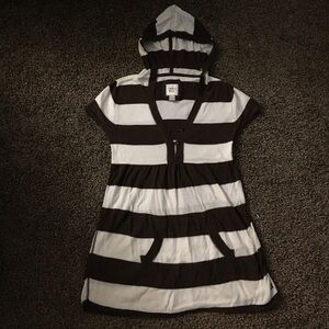 Limited Too Girls Brown Striped Cardigan/Shirt